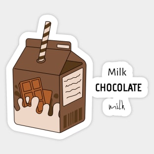 Milk Chocolate Milk Sticker